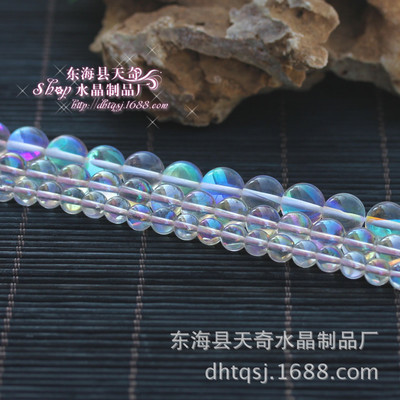 批發(fā)供應(yīng)天然水晶 探訪七彩水晶圓珠半成品的工藝與市場(chǎng)